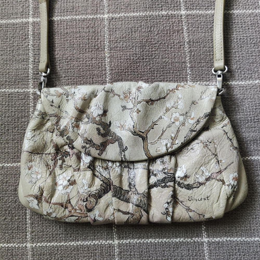 Icon Los Angeles Vincent Van Gogh Cherry Blossom Crossbody Bag Art To Wear Purse